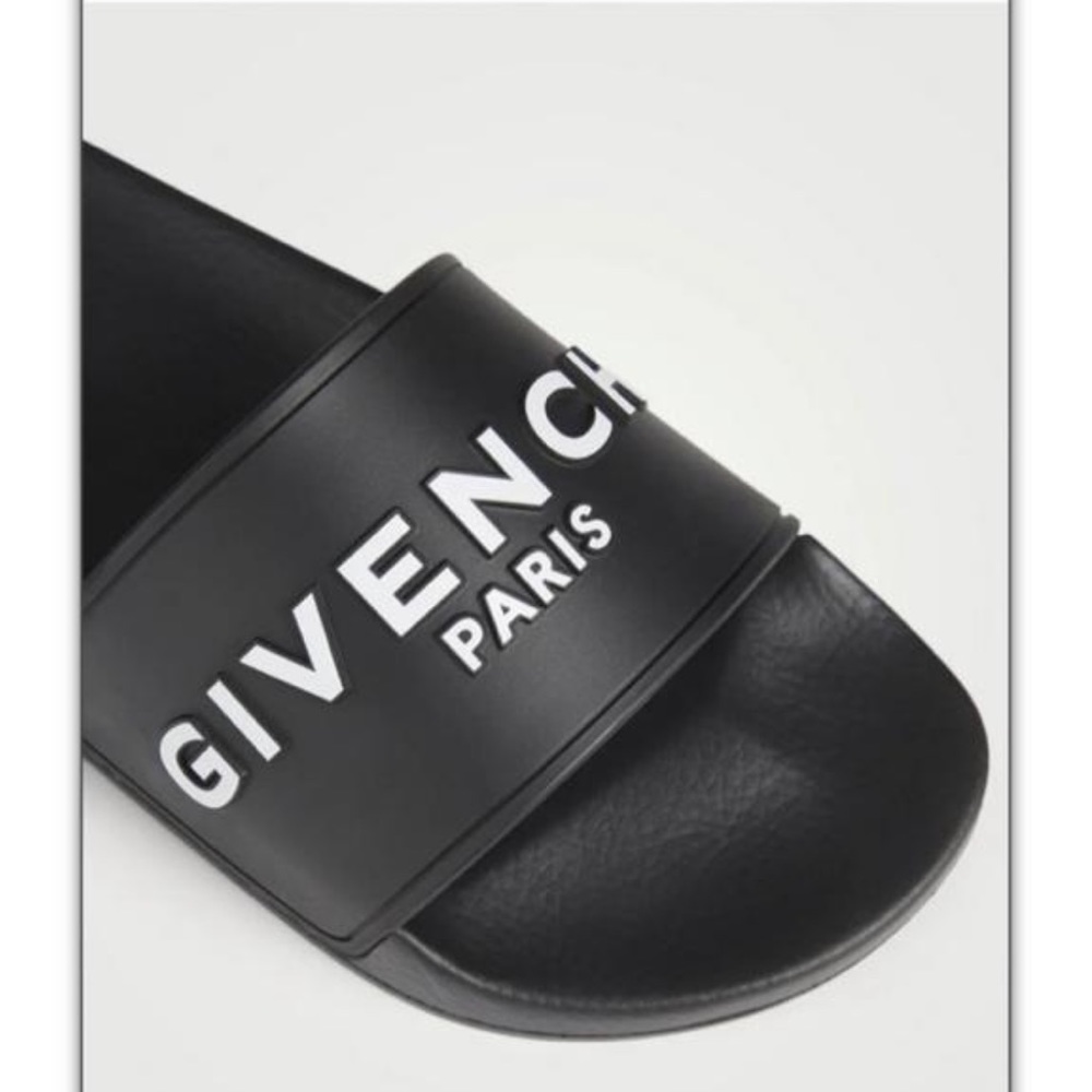 Givenchy Black Slide Sandals